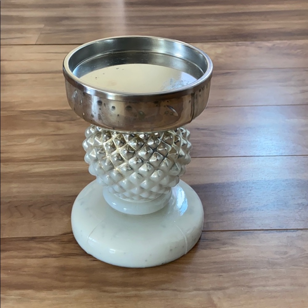 Target short Mercury glass pillar  candle holder